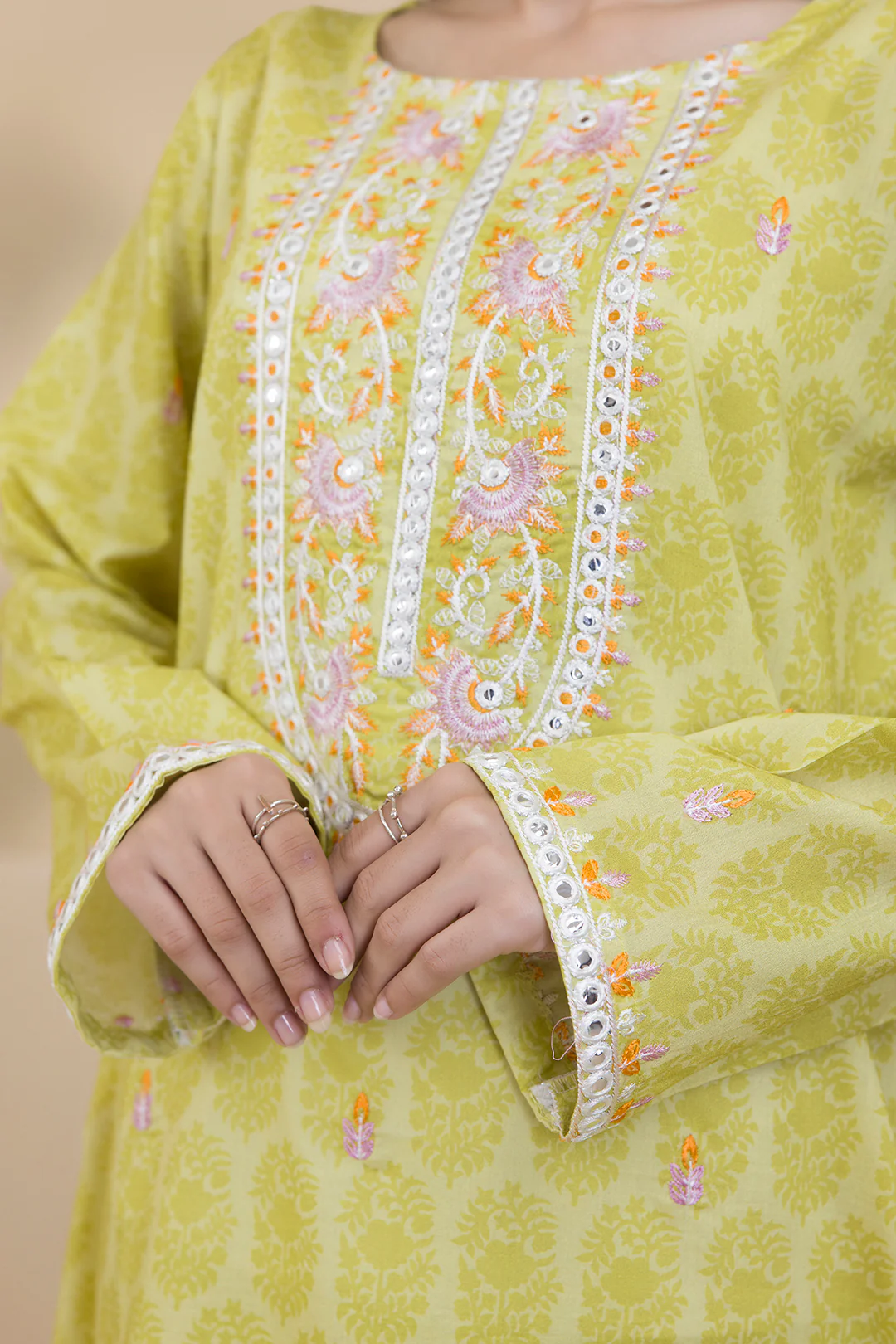 Embroidered Kurta Dupatta Trouser - 1787 - Image 6