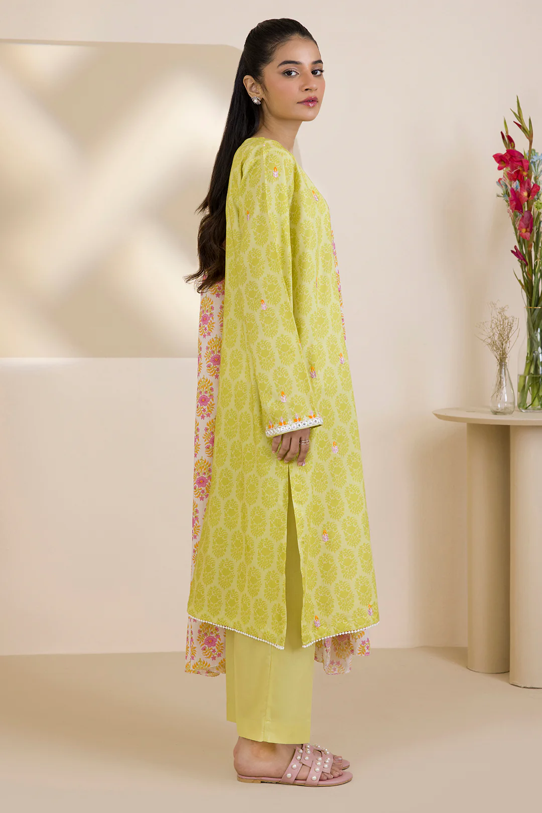 Embroidered Kurta Dupatta Trouser - 1787 - Image 8