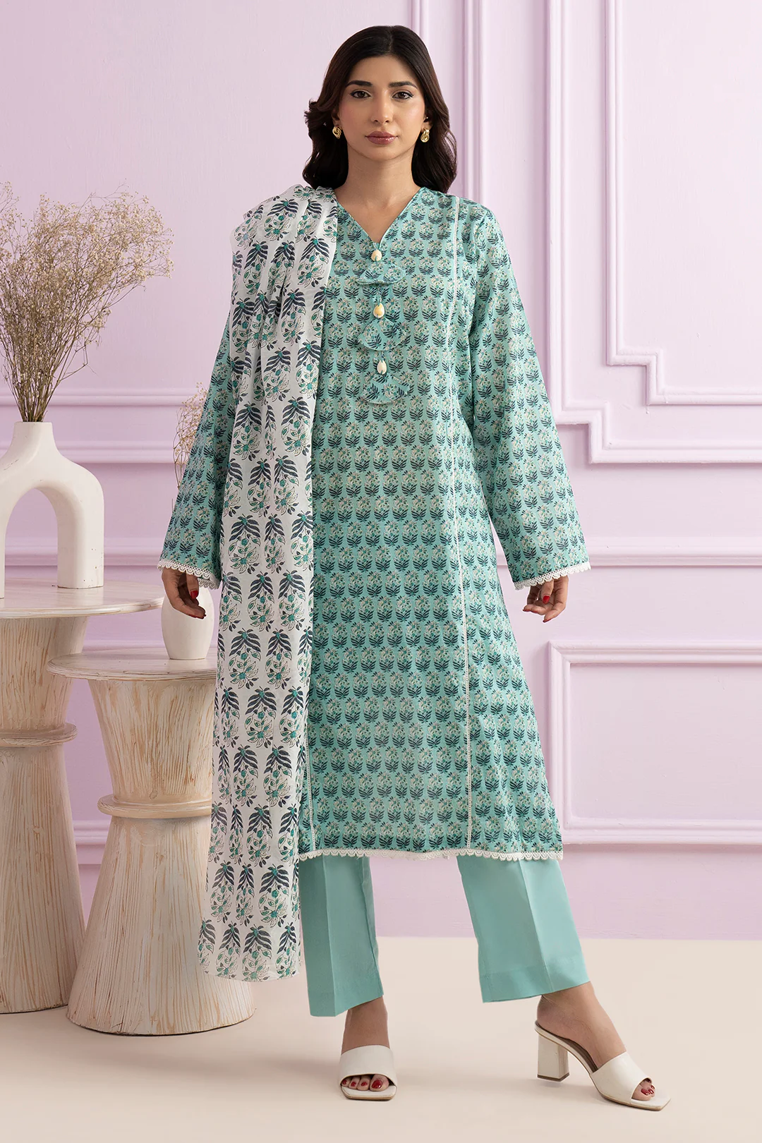 Kurta Dupatta Trouser - 1829 - Image 3