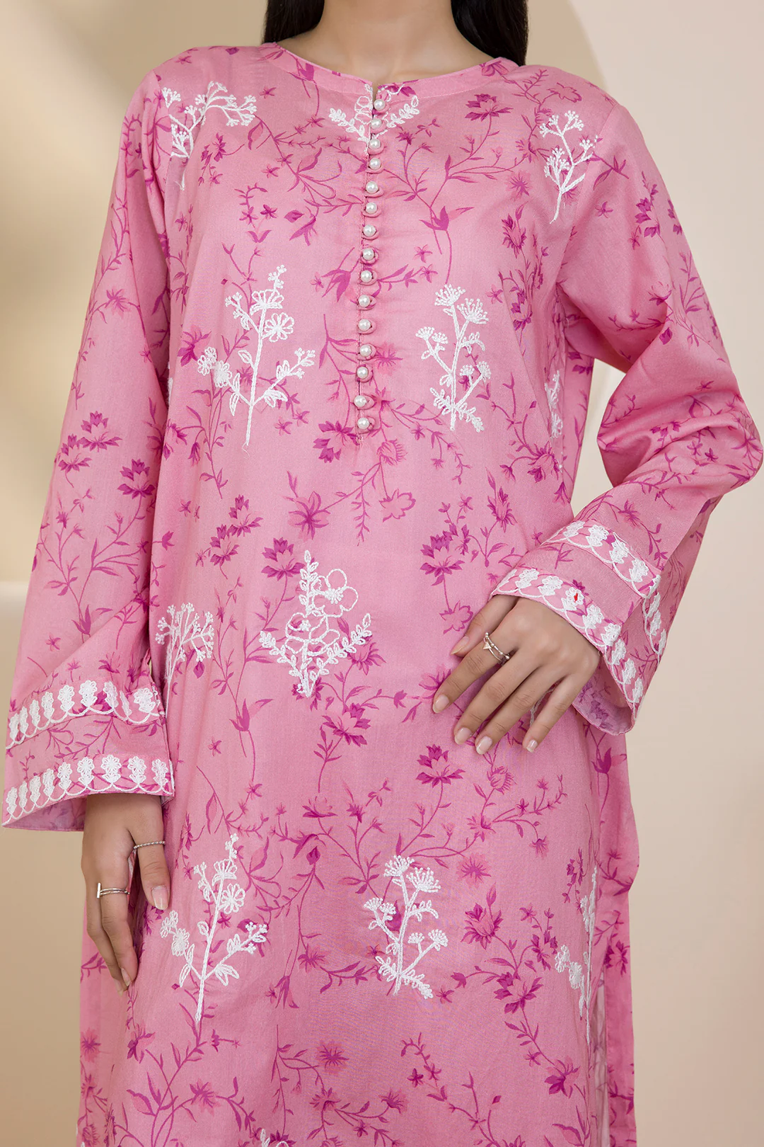 Embroidered Kurta Dupatta Trouser - 1867 - Image 4