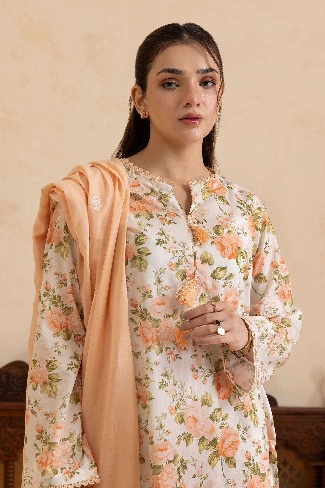 Embroidered Kurta Dupatta Trouser - 1868 - Image 2