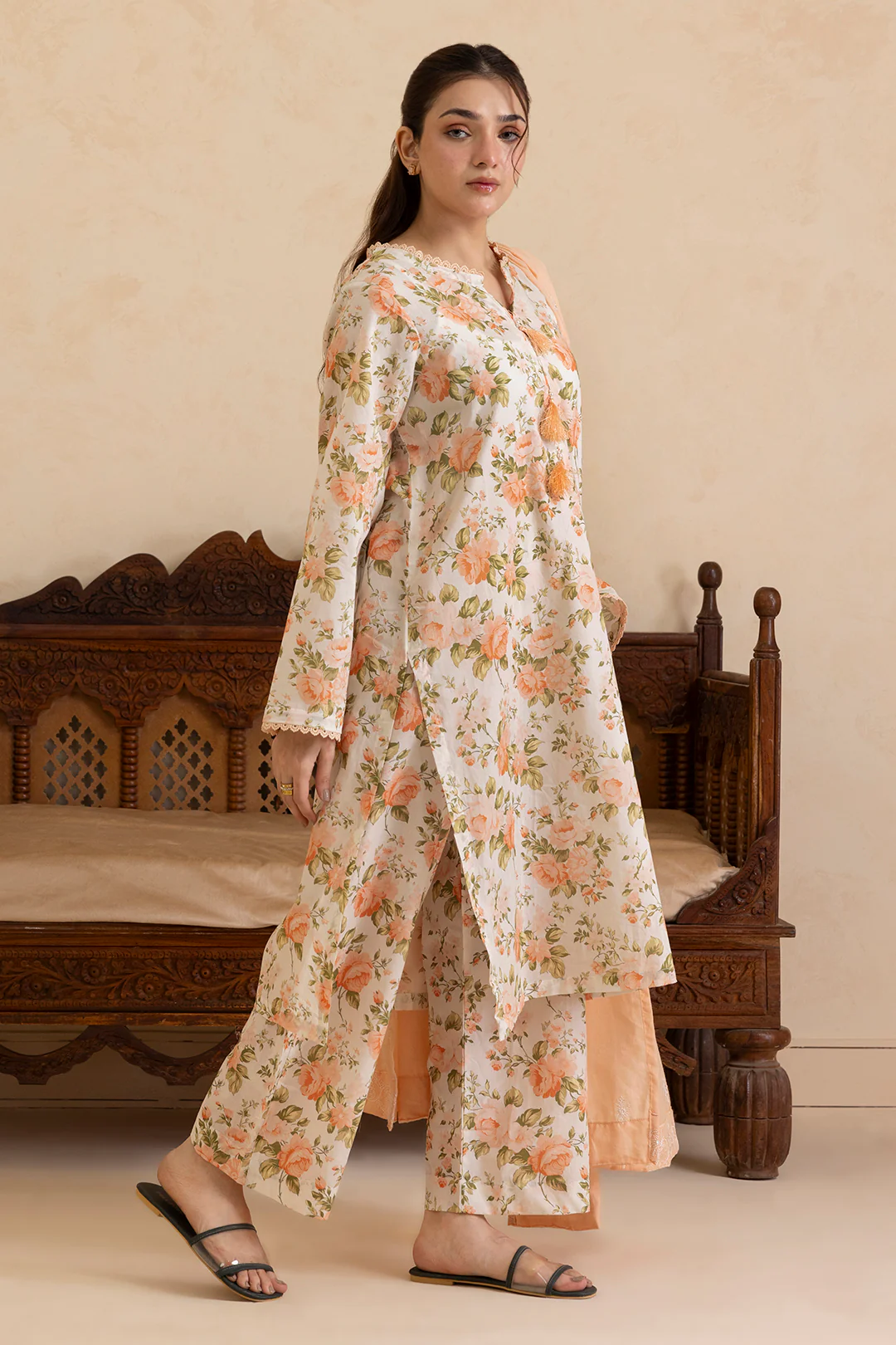Embroidered Kurta Dupatta Trouser - 1868 - Image 3