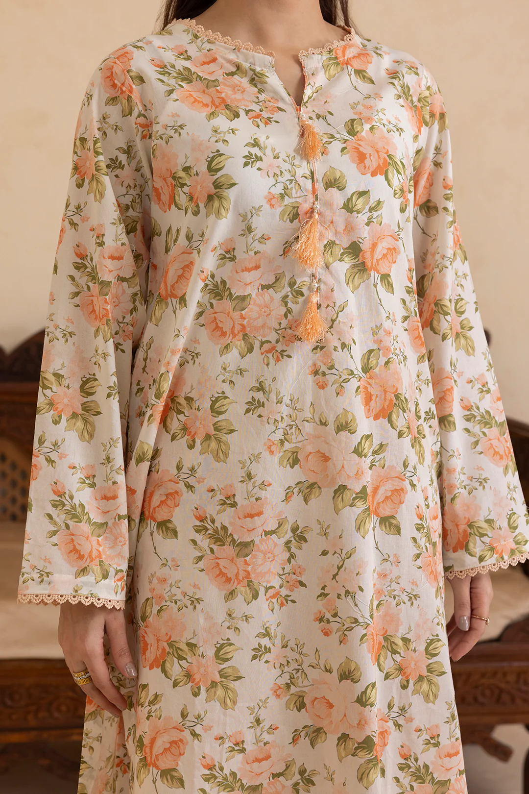 Embroidered Kurta Dupatta Trouser - 1868 - Image 5