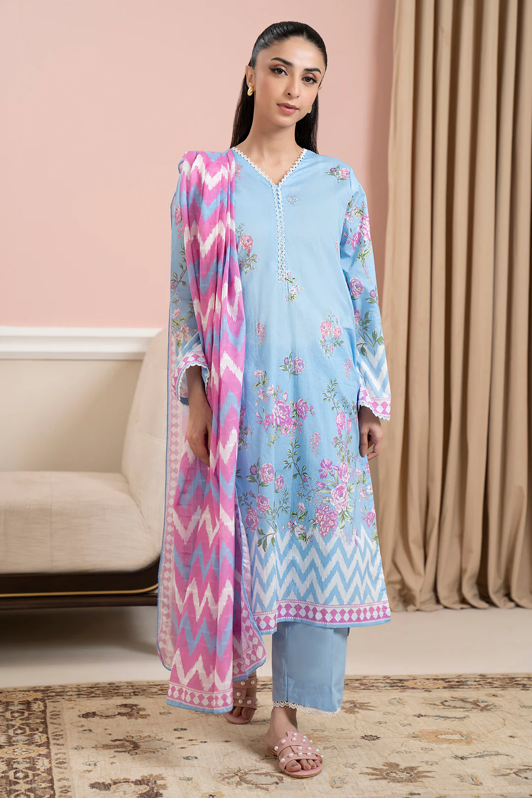 Kurta Dupatta Trouser - 1929 - Image 3