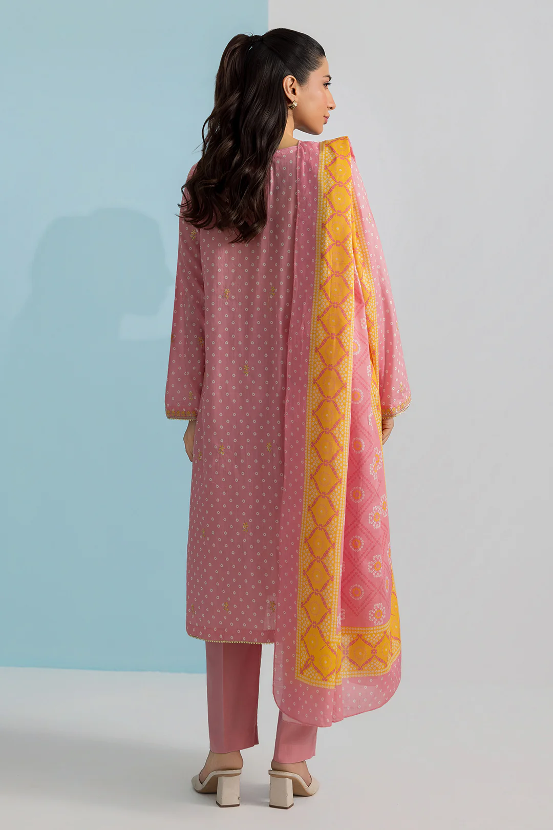 Embroidered Kurta Dupatta Trouser - 1937 - Image 8