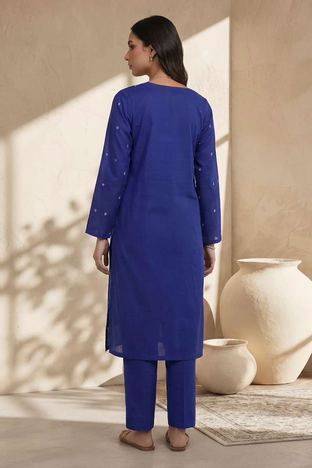 Embroidered Kurta Dupatta Trouser - 1938 - Image 6