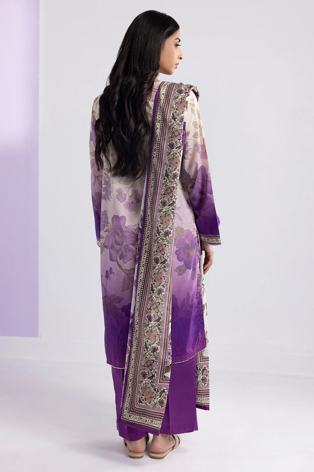 Embroidered Kurta Dupatta Trouser - 1940 - Image 7