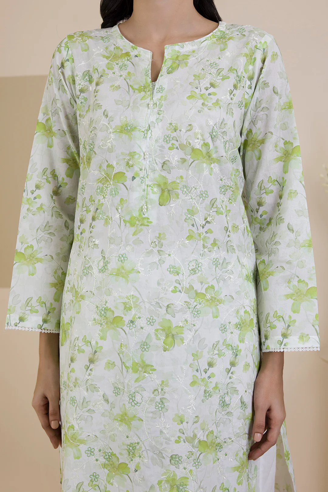 Embroidered Kurta Dupatta Trouser - 1990 - Image 4