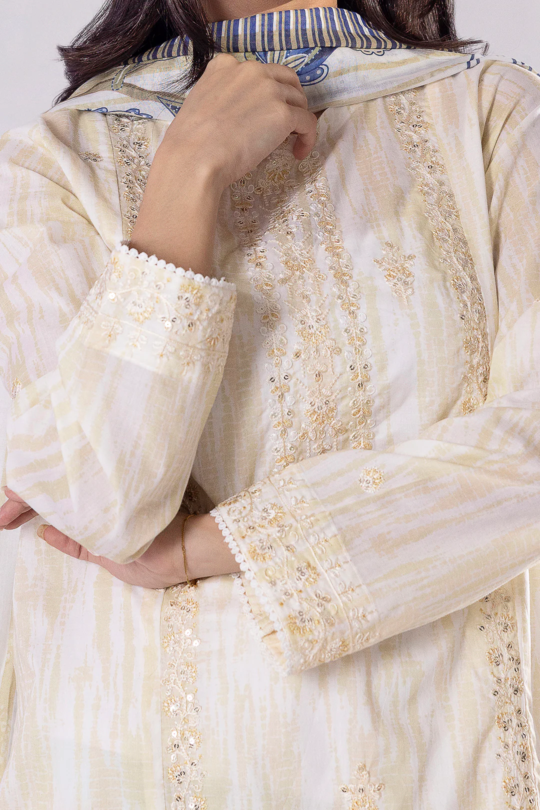 Embroidered Kurta Dupatta Trouser - 2008 - Image 3