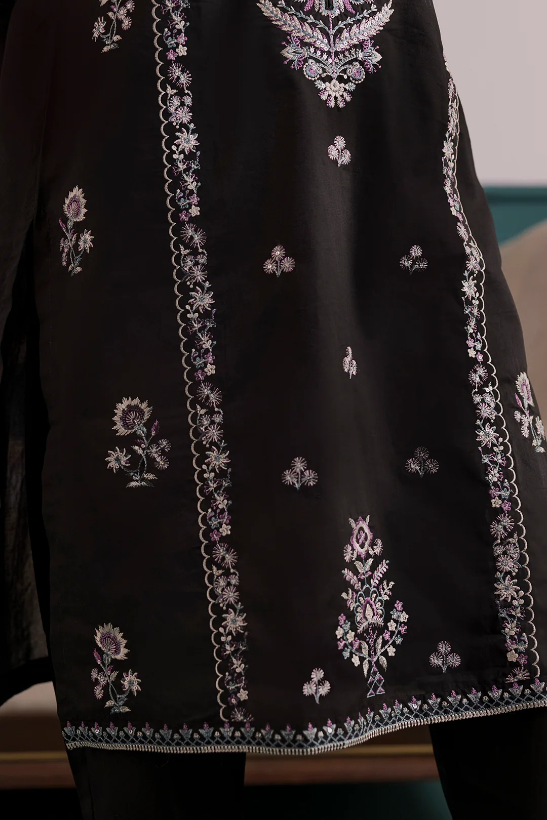 Embroidered Kurta Dupatta Trouser - 2023 - Image 6