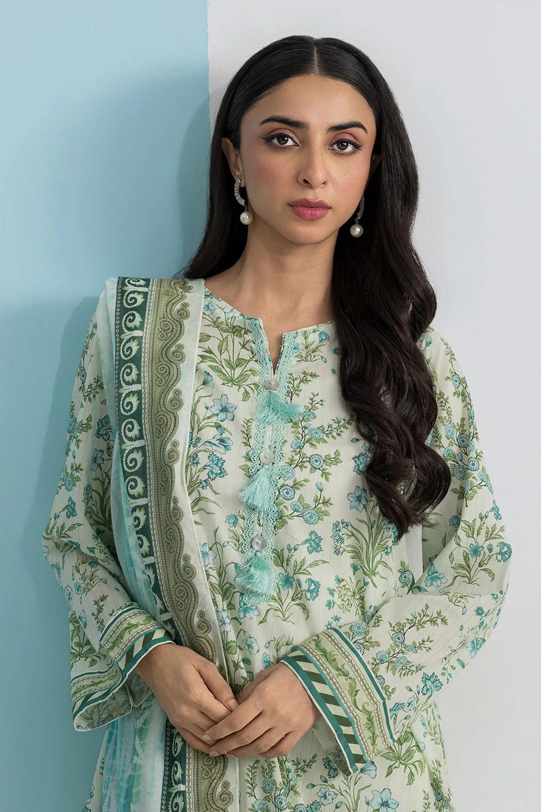 Kurta Dupatta Trouser - 2055 - Image 2