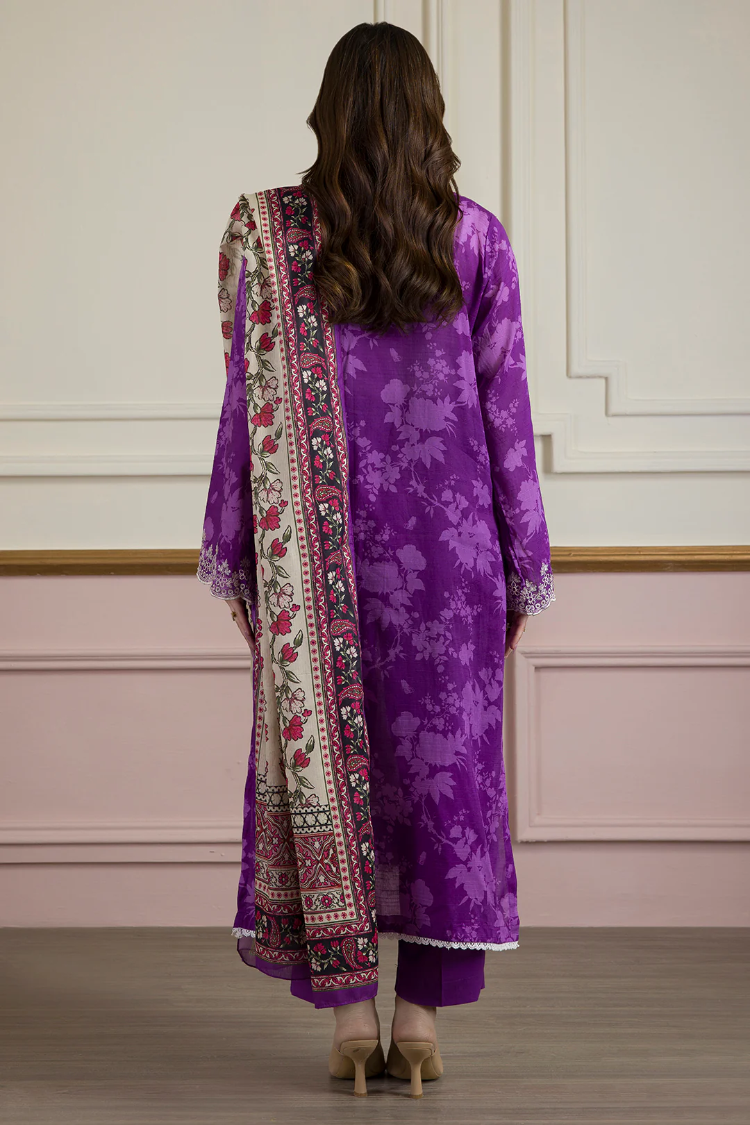 Embroidered Kurta Dupatta Trouser - 2059 - Image 11