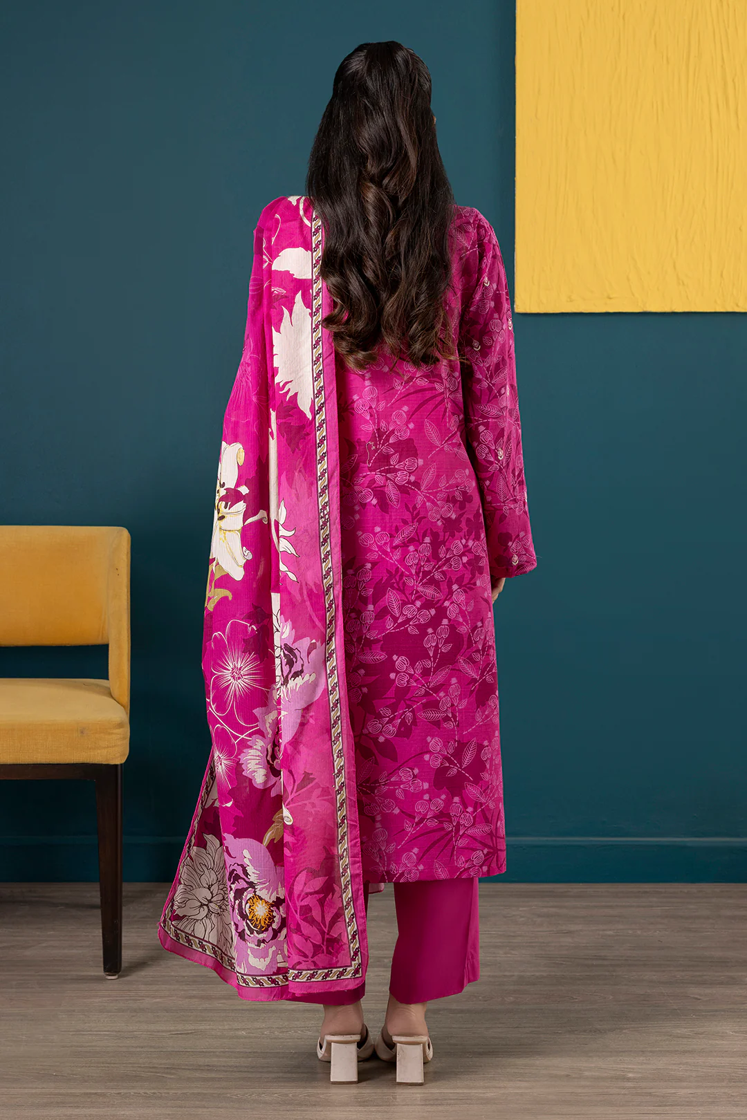 Embroidered Kurta Dupatta Trouser - 2140 - Image 8