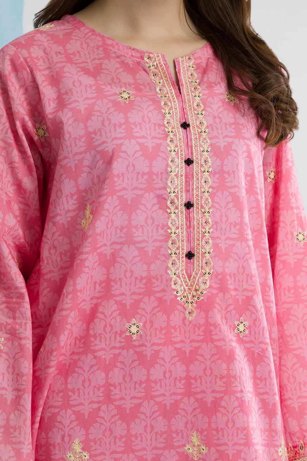 Embroidered Kurta Dupatta Trouser - 2198 - Image 3