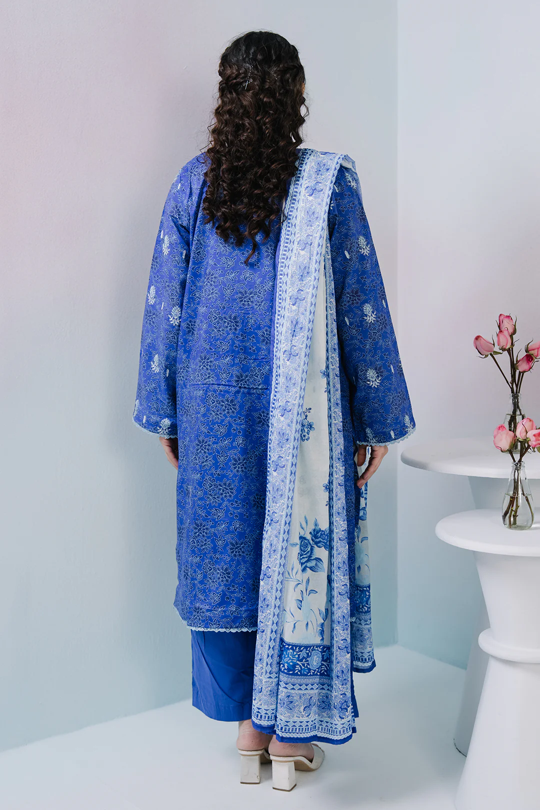 Embroidered Kurta Dupatta Trouser - 2315 - Image 6