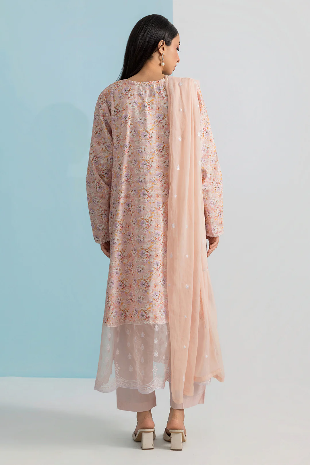 Embroidered Kurta Dupatta Trouser - 2504 - Image 11