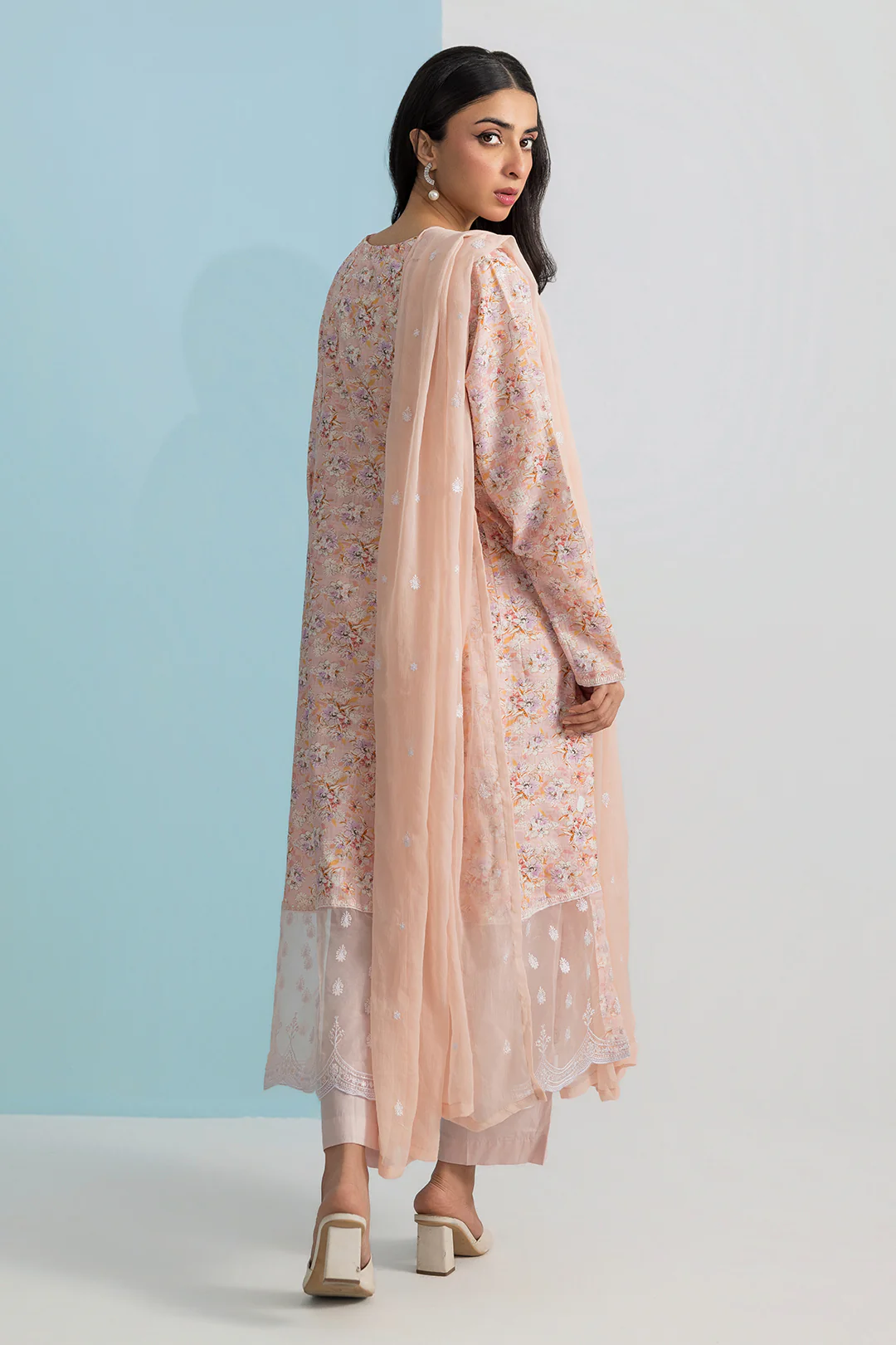 Embroidered Kurta Dupatta Trouser - 2504 - Image 7