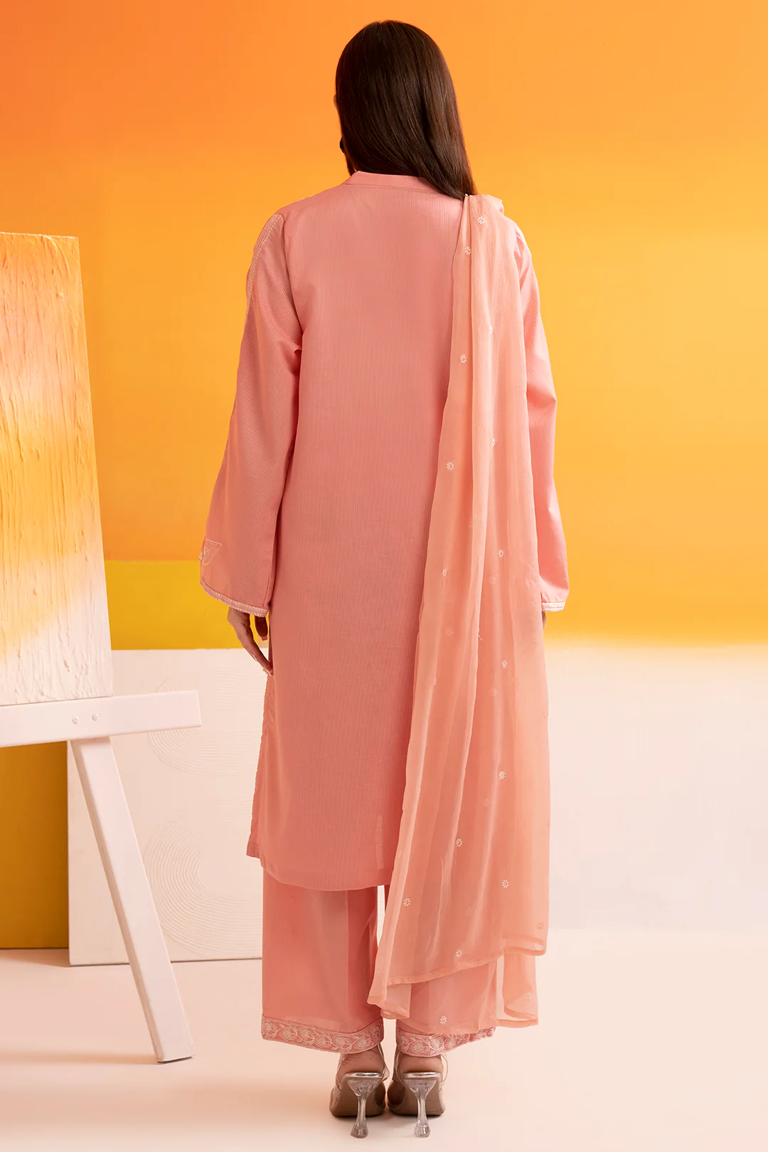 Embroidered Kurta Dupatta Trouser - 2523 - Image 12