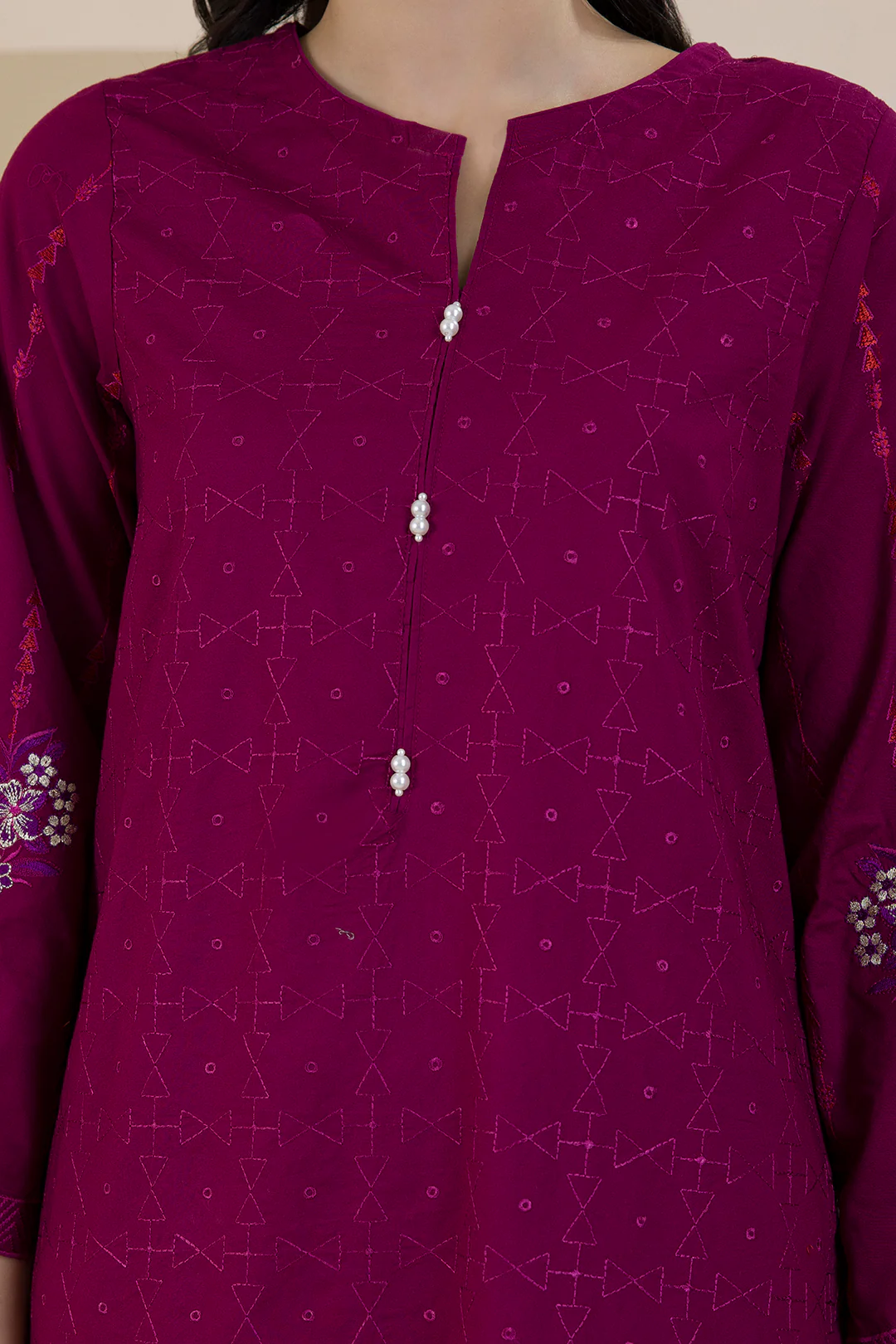 Embroidered Kurta Dupatta Trouser - 2525 - Image 7