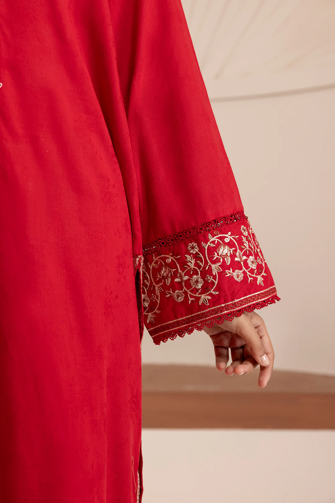 Embroidered Kurta Dupatta Trouser - 2544 - Image 8