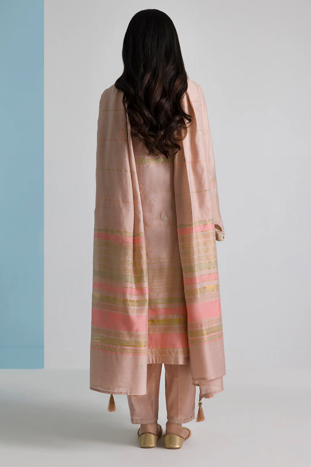 Embroidered Kurta Dupatta Trouser - 2578 - Image 7