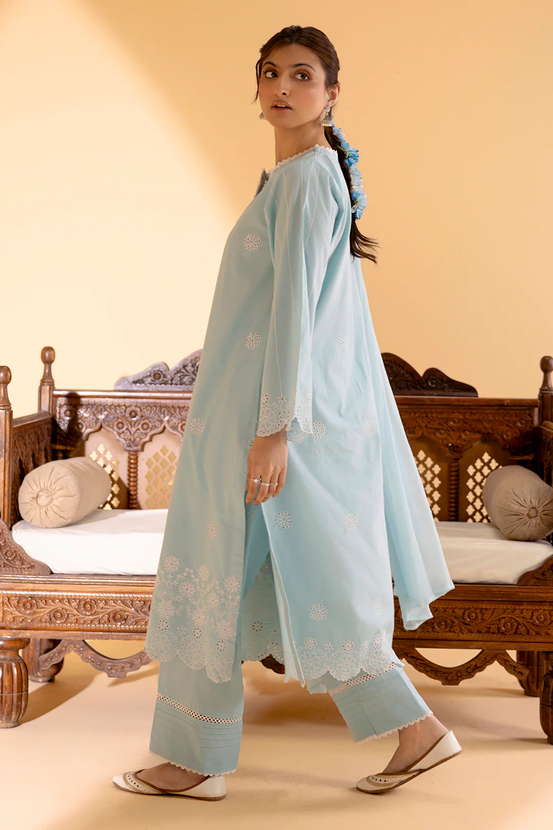Embroidered Kurta Dupatta Trouser - 2582 - Image 5