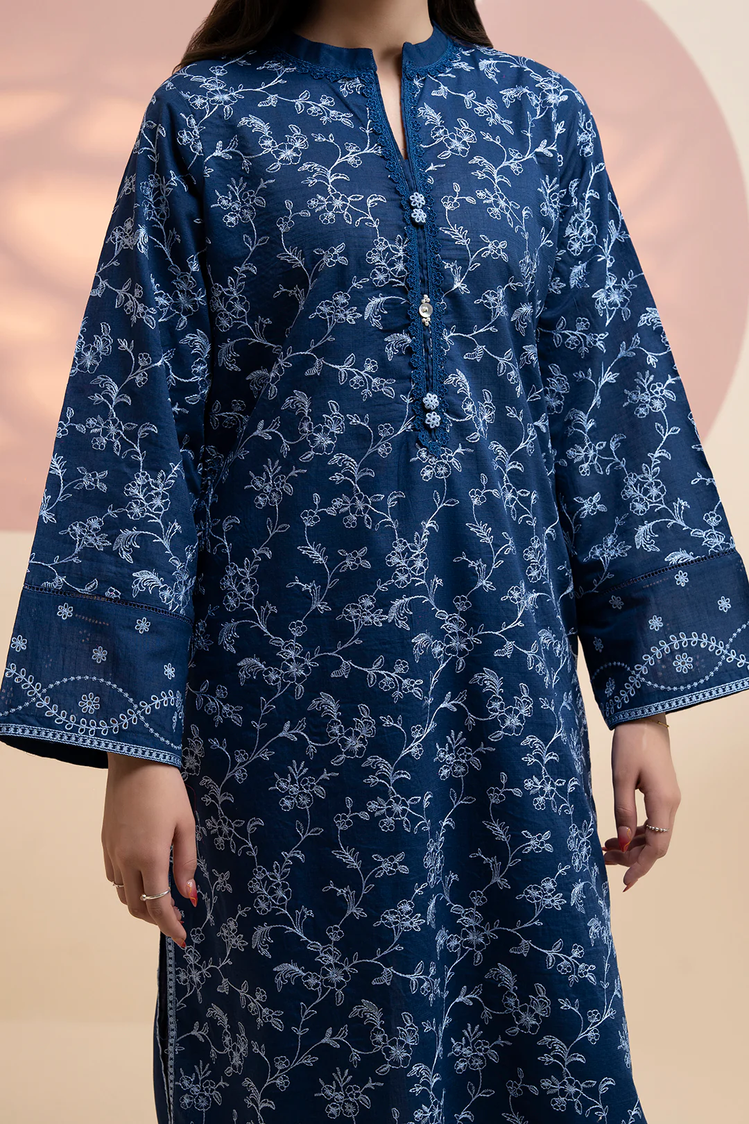 Embroidered Kurta Dupatta Trouser - 2584 - Image 8