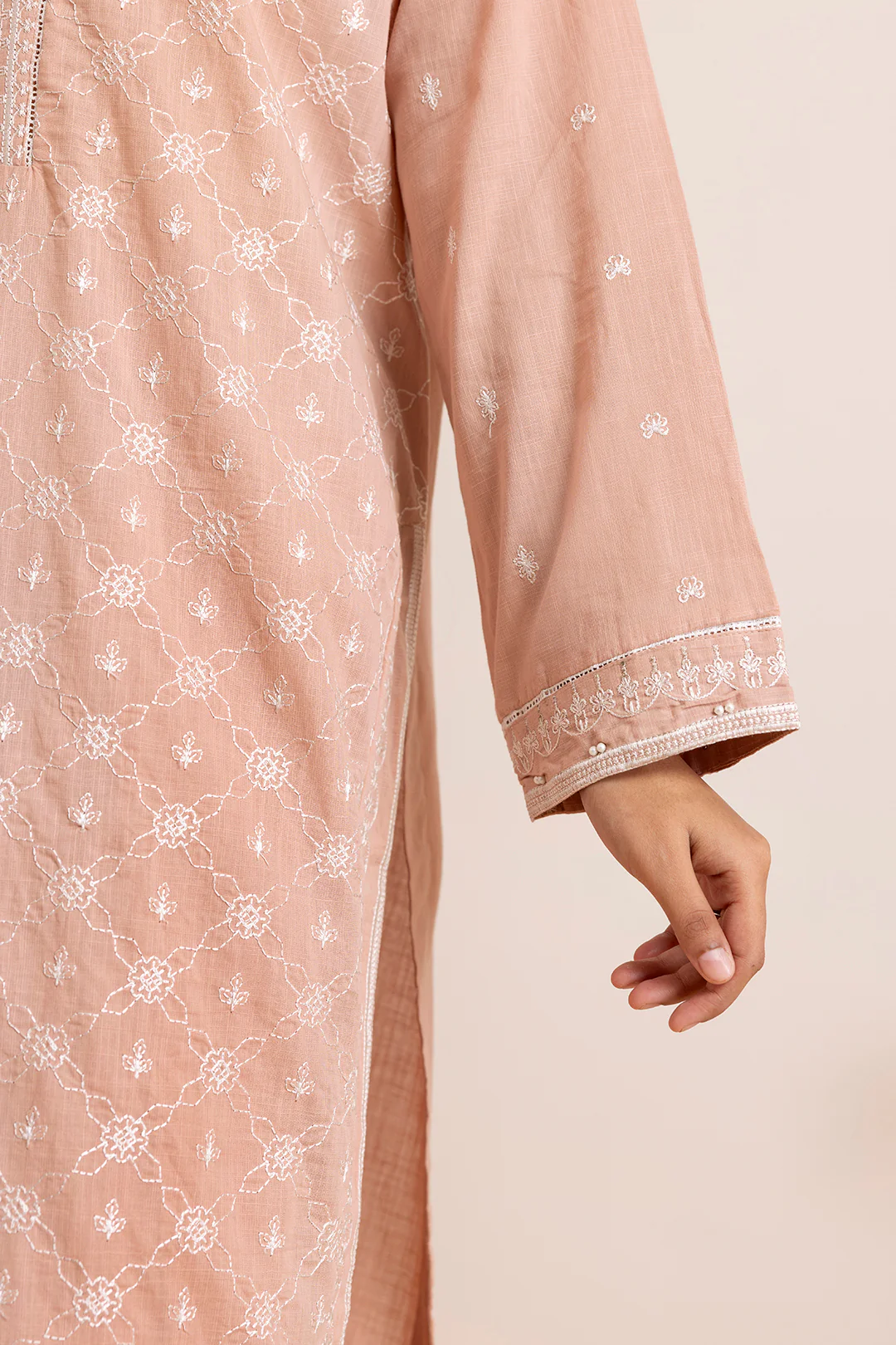 Embroidered Kurta Dupatta Trouser - 2585 - Image 6