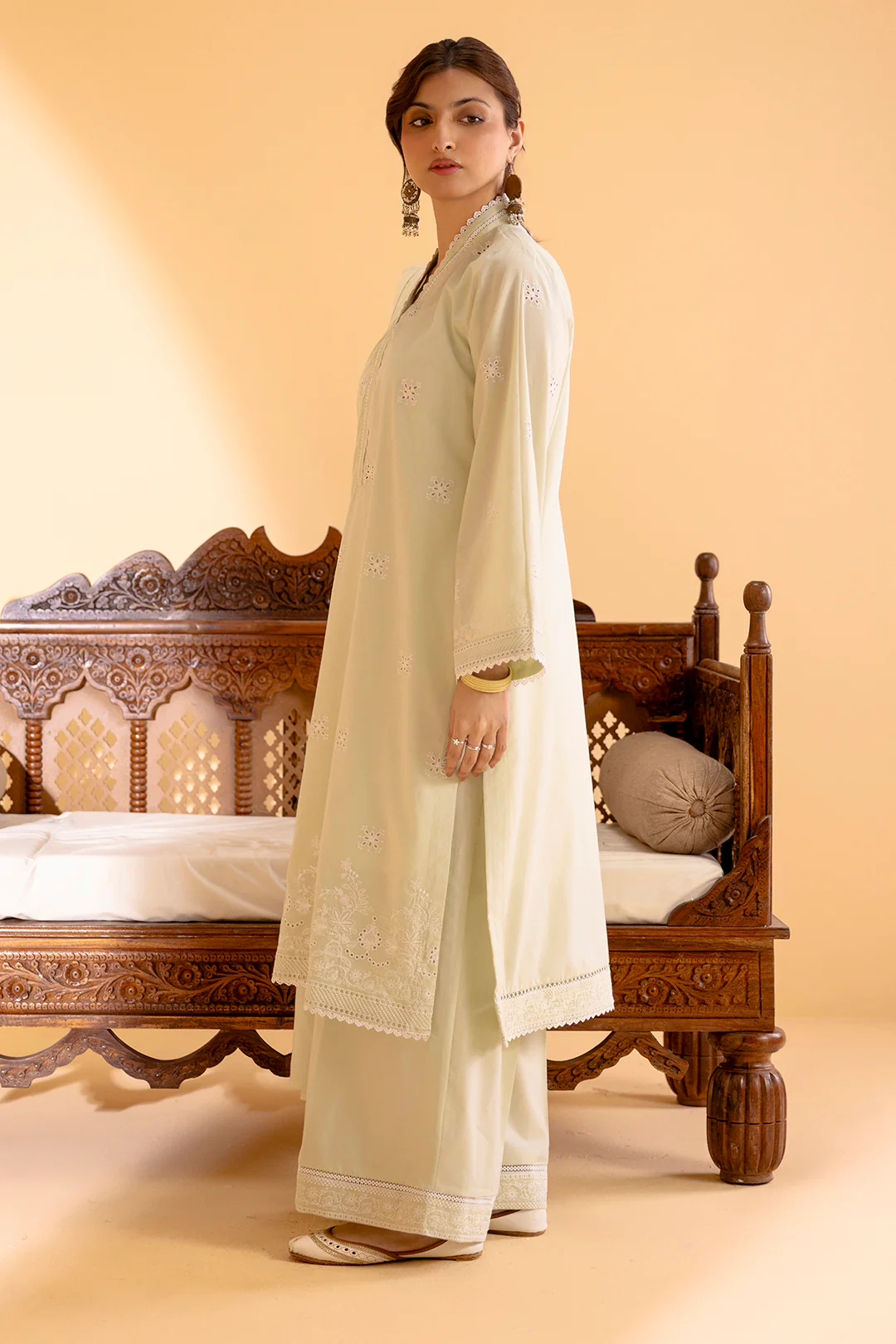 Embroidered Kurta Dupatta Trouser - 2606 - Image 5