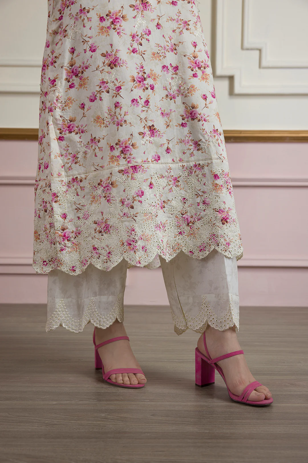 Embroidered Kurta Dupatta Trouser - 2608 - Image 6