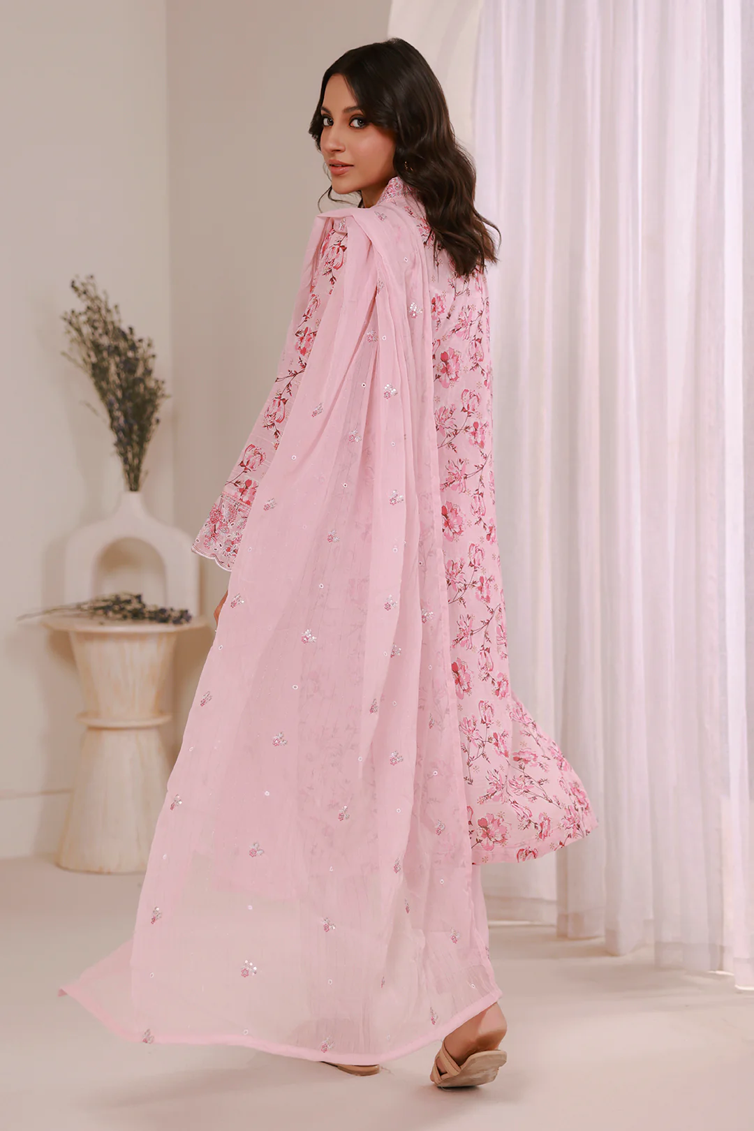 Embroidered Kurta Dupatta Trouser - 2632 - Image 6