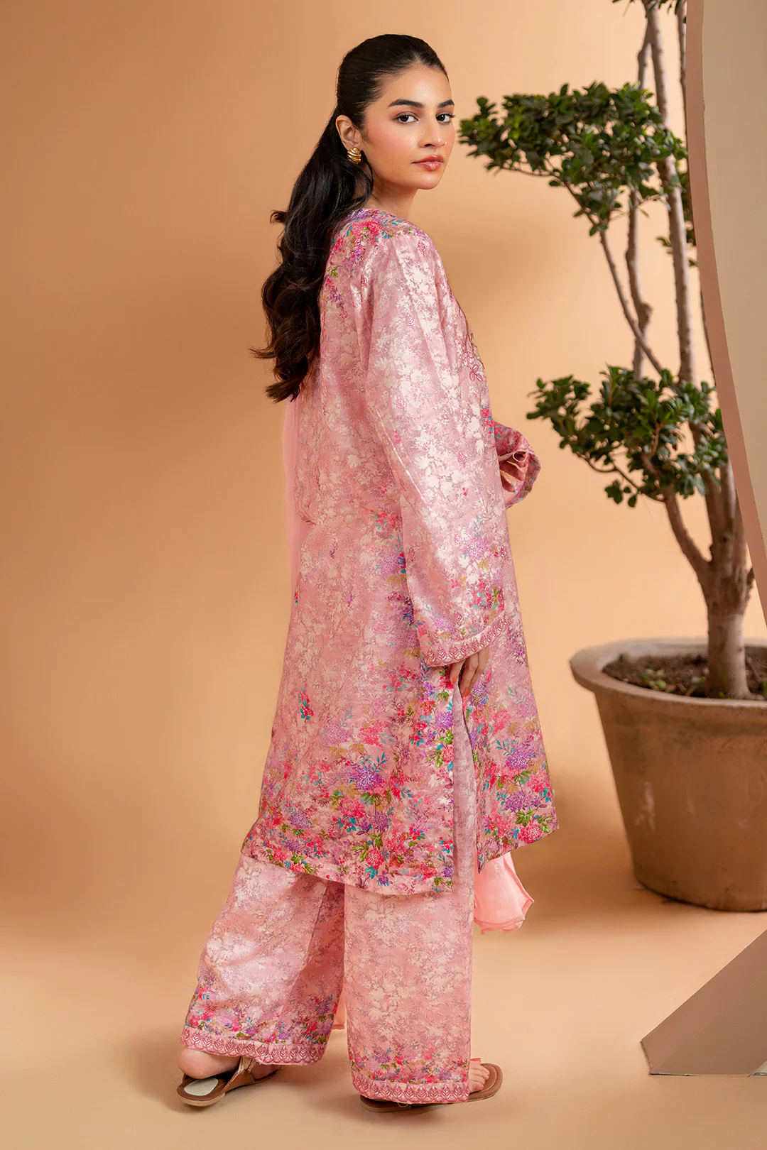 Embroidered Kurta Dupatta Trouser - 2642 - Image 4