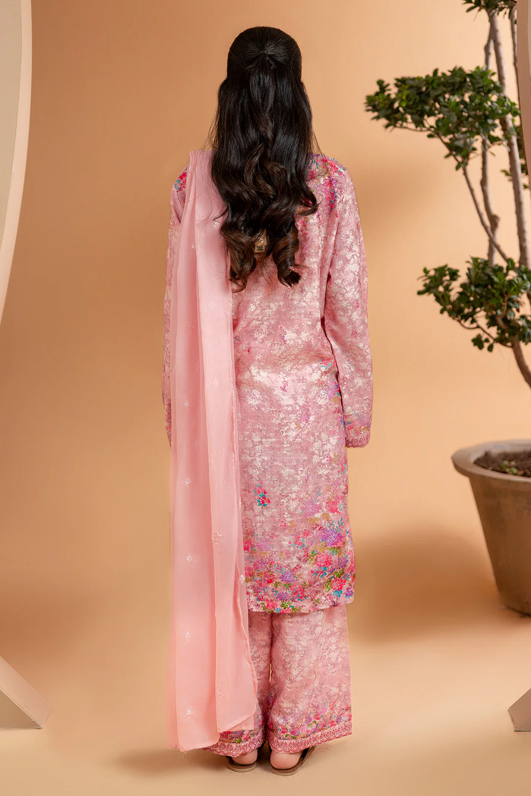 Embroidered Kurta Dupatta Trouser - 2642 - Image 8