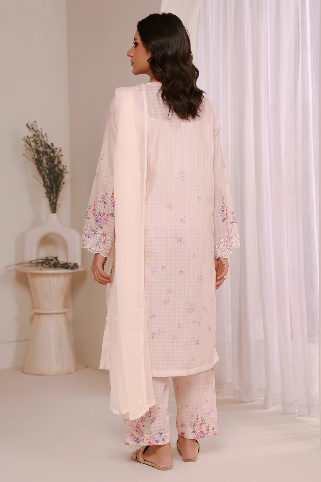 Embroidered Kurta Dupatta Trouser - 2643 - Image 6