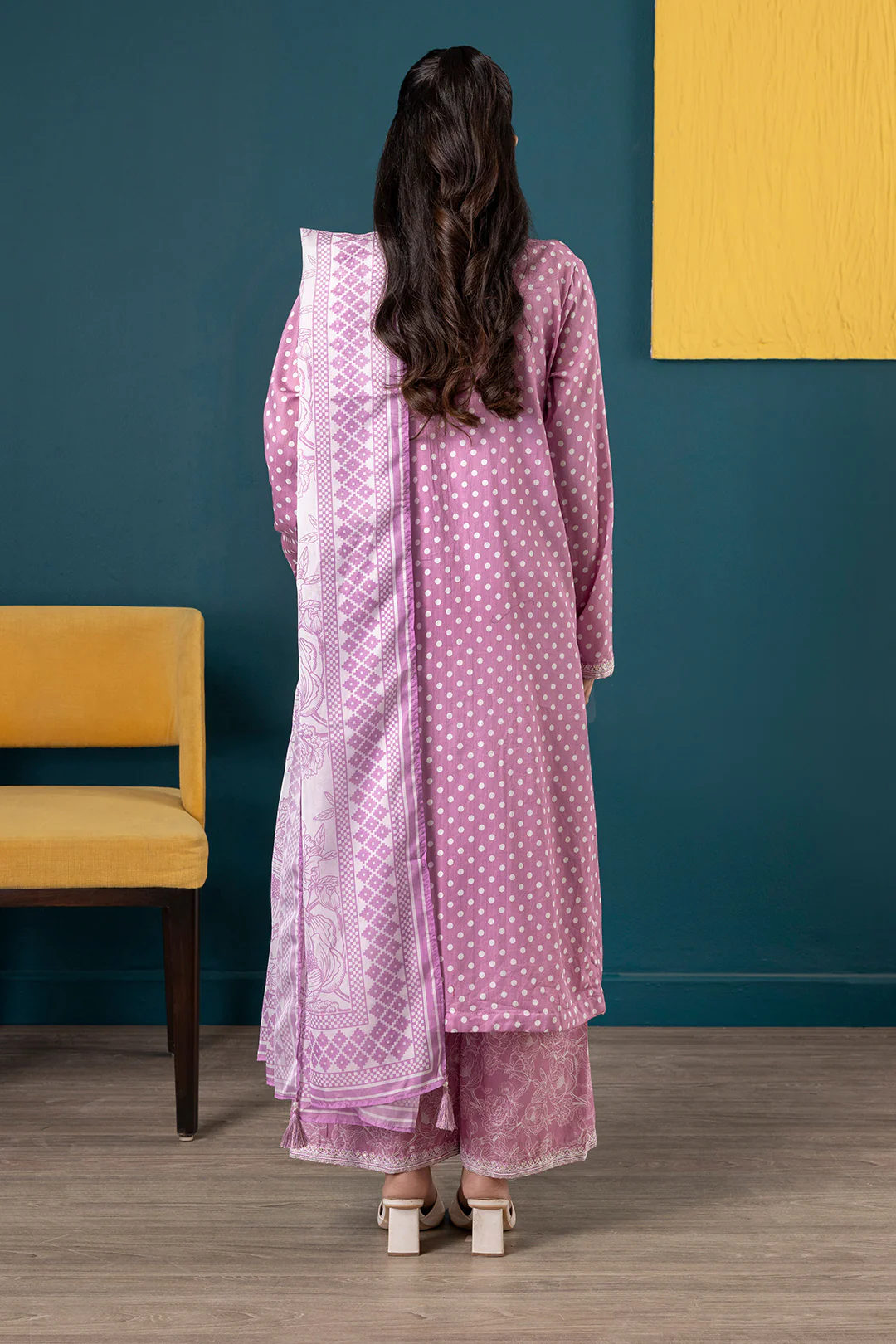 Embroidered Kurta Dupatta Trouser - 2645 - Image 12