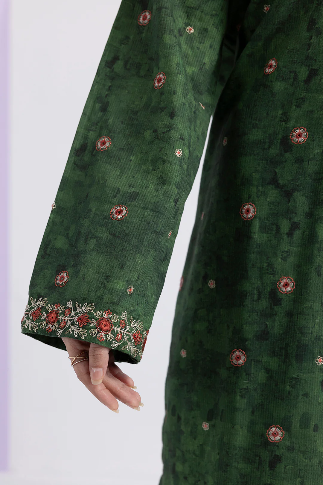 Embroidered Kurta Dupatta Trouser - 2648 - Image 4