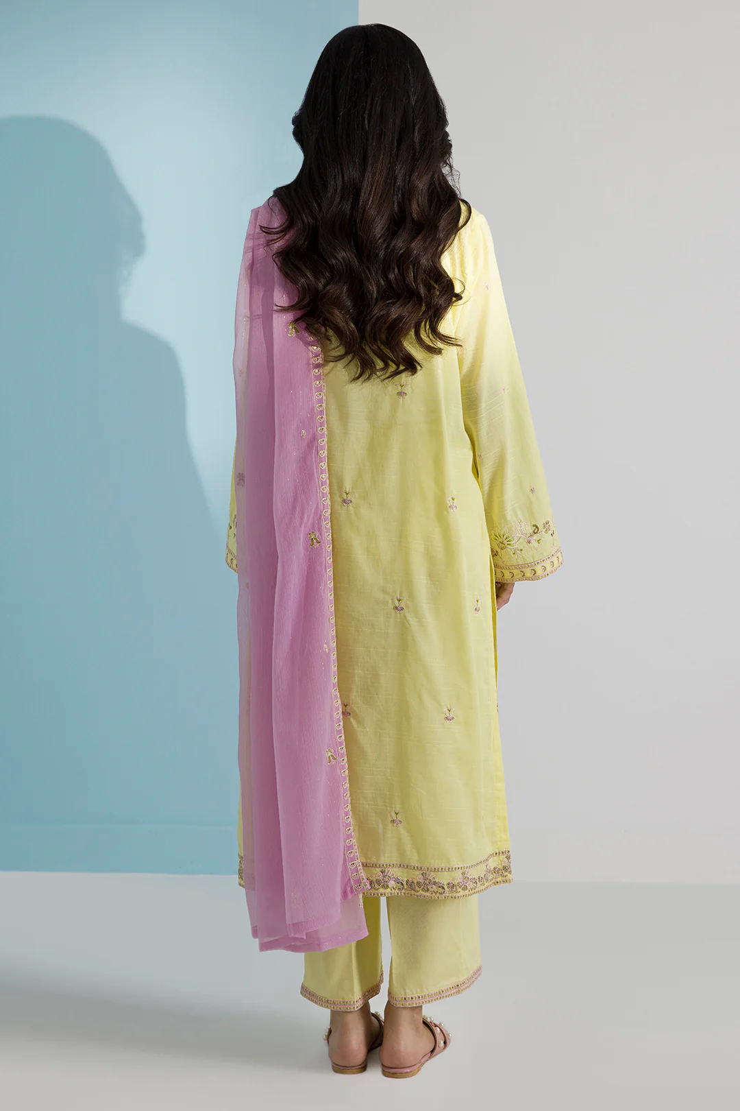 Embroidered Kurta Dupatta Trouser - 2650 - Image 8