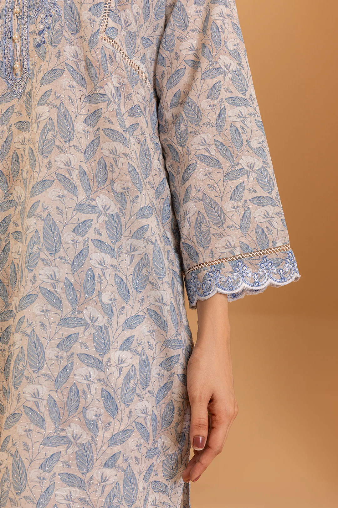 Embroidered Kurta Dupatta Trouser - 2652 - Image 5