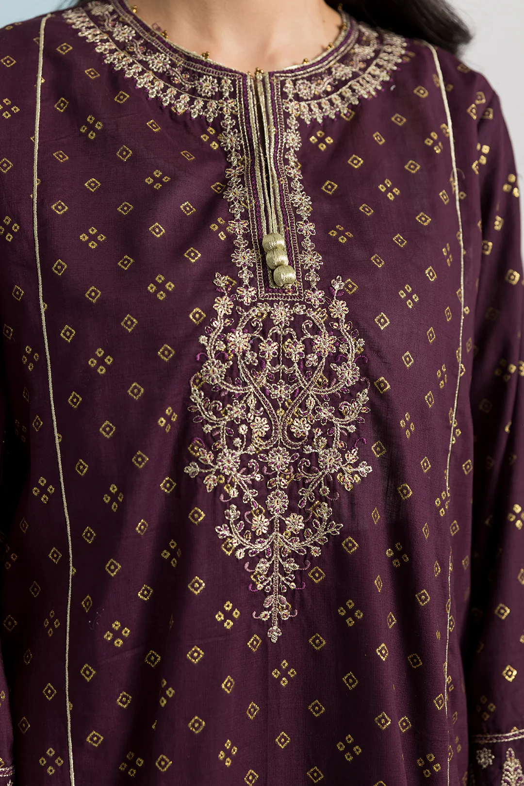 Embroidered Kurta Dupatta Trouser - 2691 - Image 7