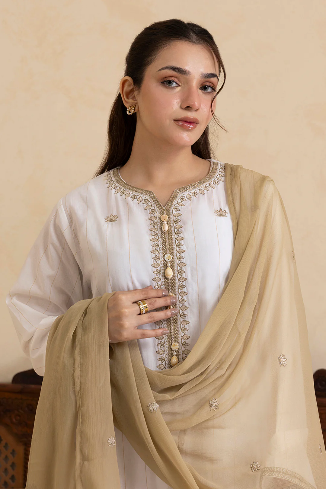 Embroidered Kurta Dupatta Trouser - 2835 - Image 4
