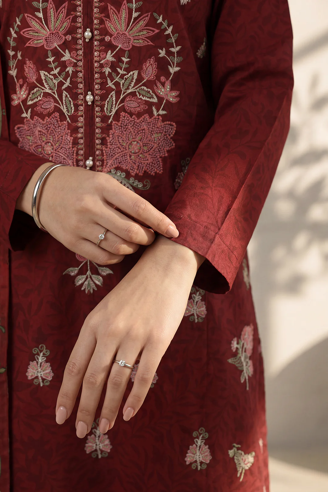 Embroidered Kurta Dupatta Trouser - 1957 - Image 5