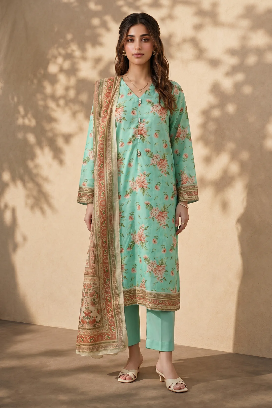 Kurta Dupatta Trouser - 2141 - Image 5
