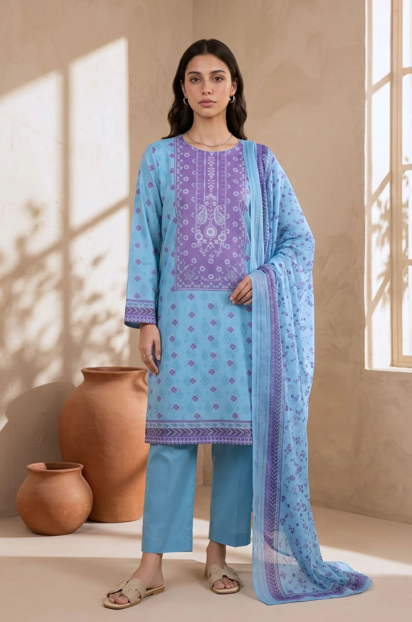 Kurta Dupatta Trouser - 2148