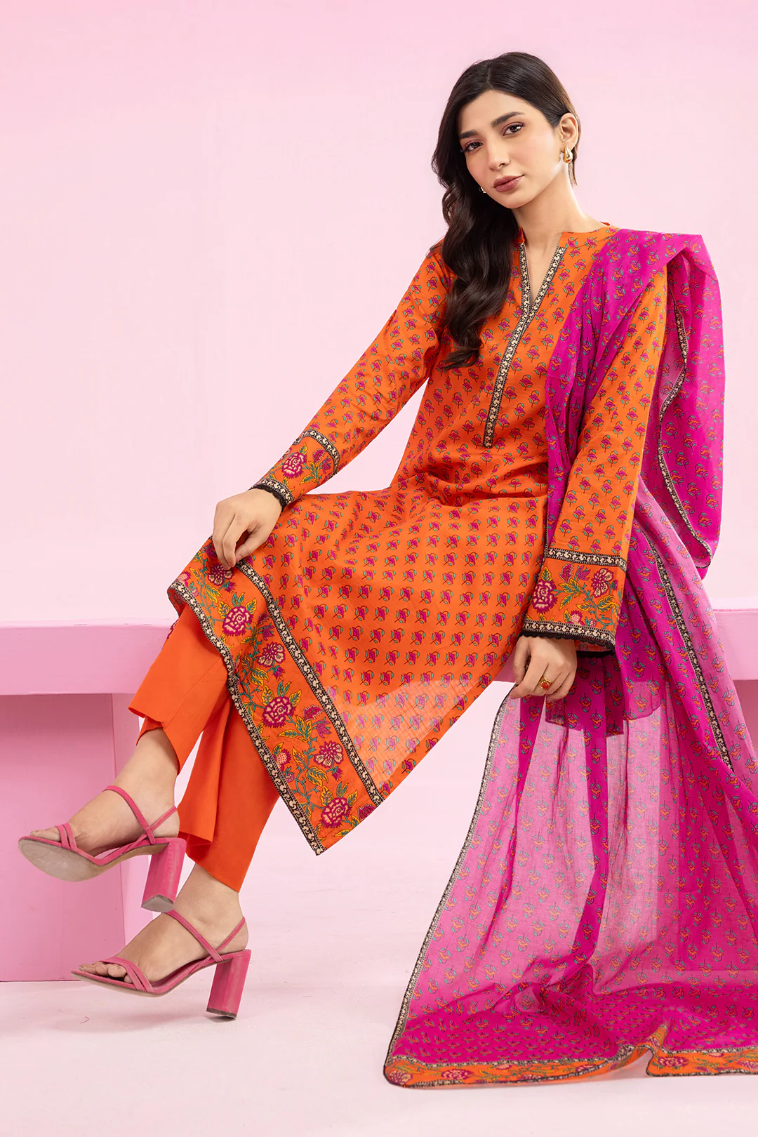 Kurta Dupatta Trouser - 2158 - Image 5