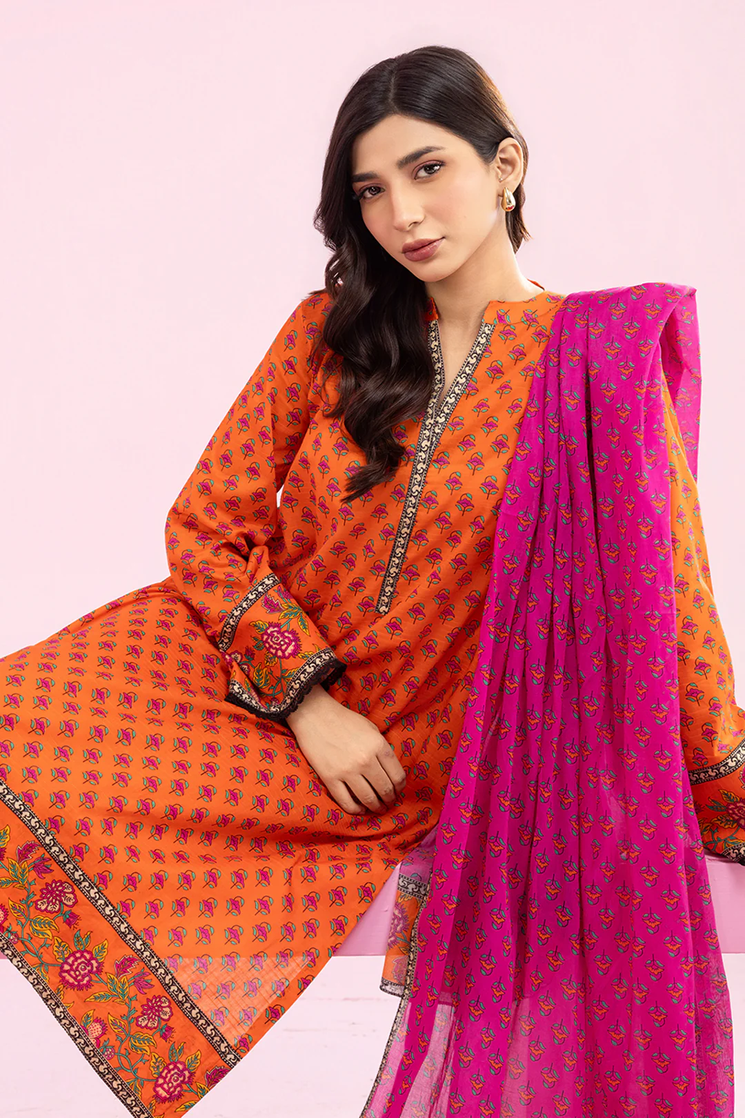 Kurta Dupatta Trouser - 2158 - Image 9