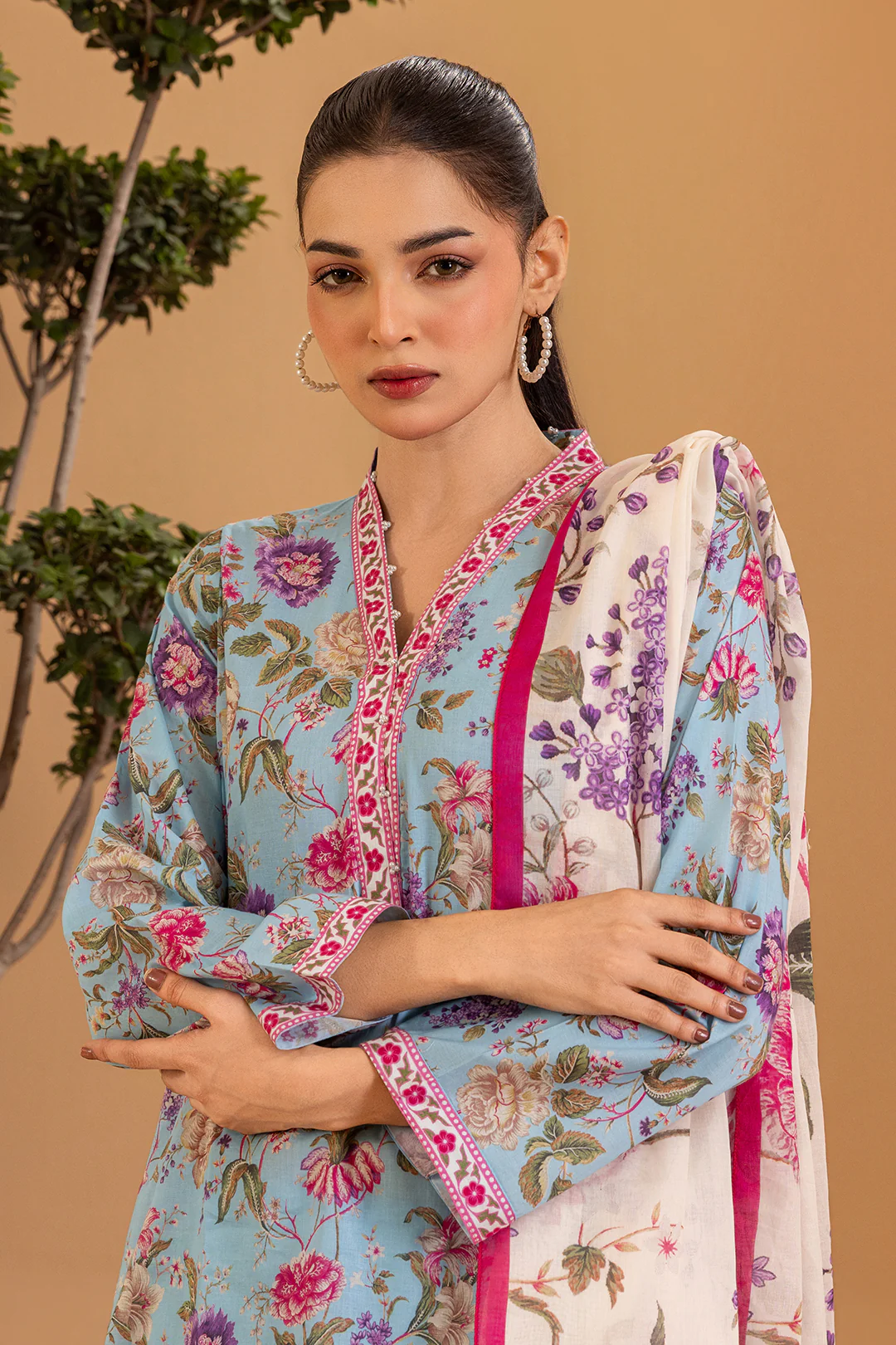 Kurta Dupatta Trouser - 2163 - Image 2