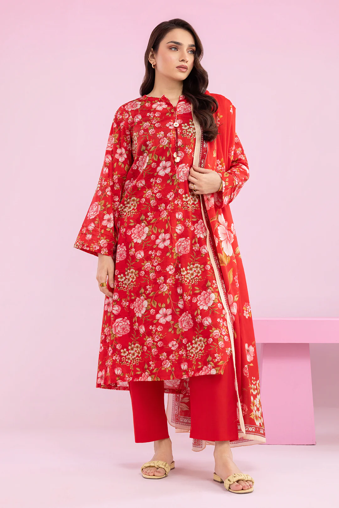 Kurta Dupatta Trouser - 2169 - Image 4