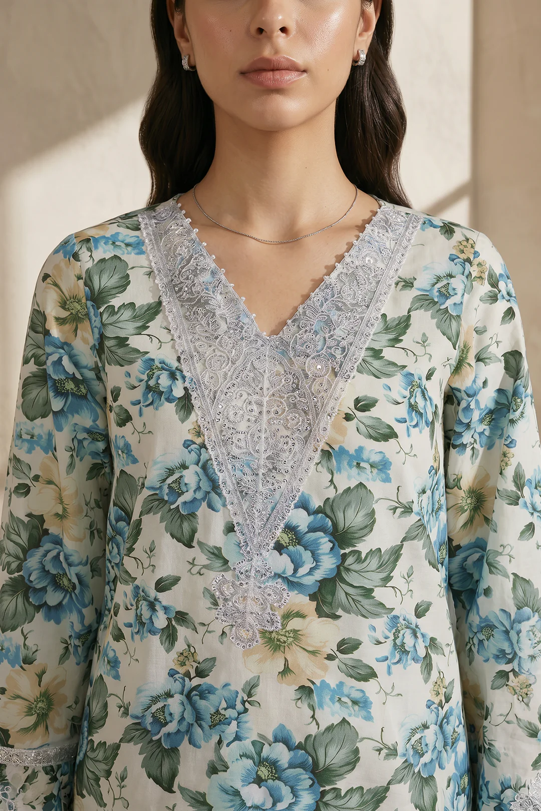 Embroidered Kurta Dupatta Trouser - 2185 - Image 4