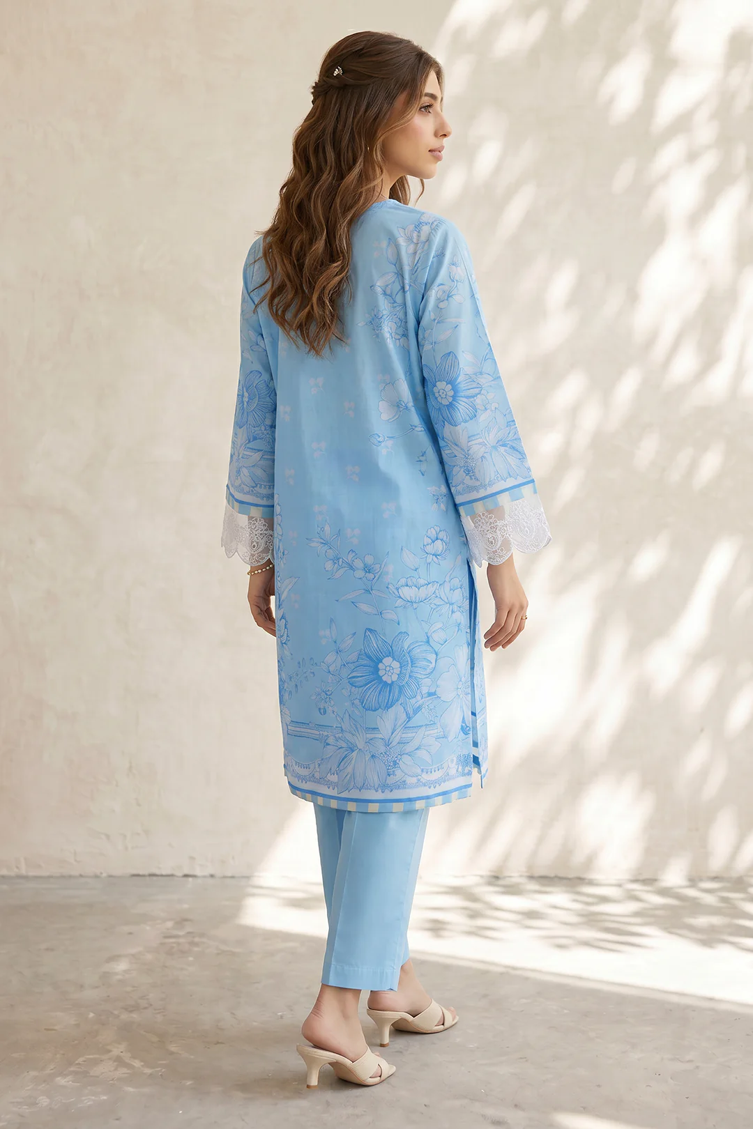 Embroidered Kurta Dupatta Trouser - 2199 - Image 6