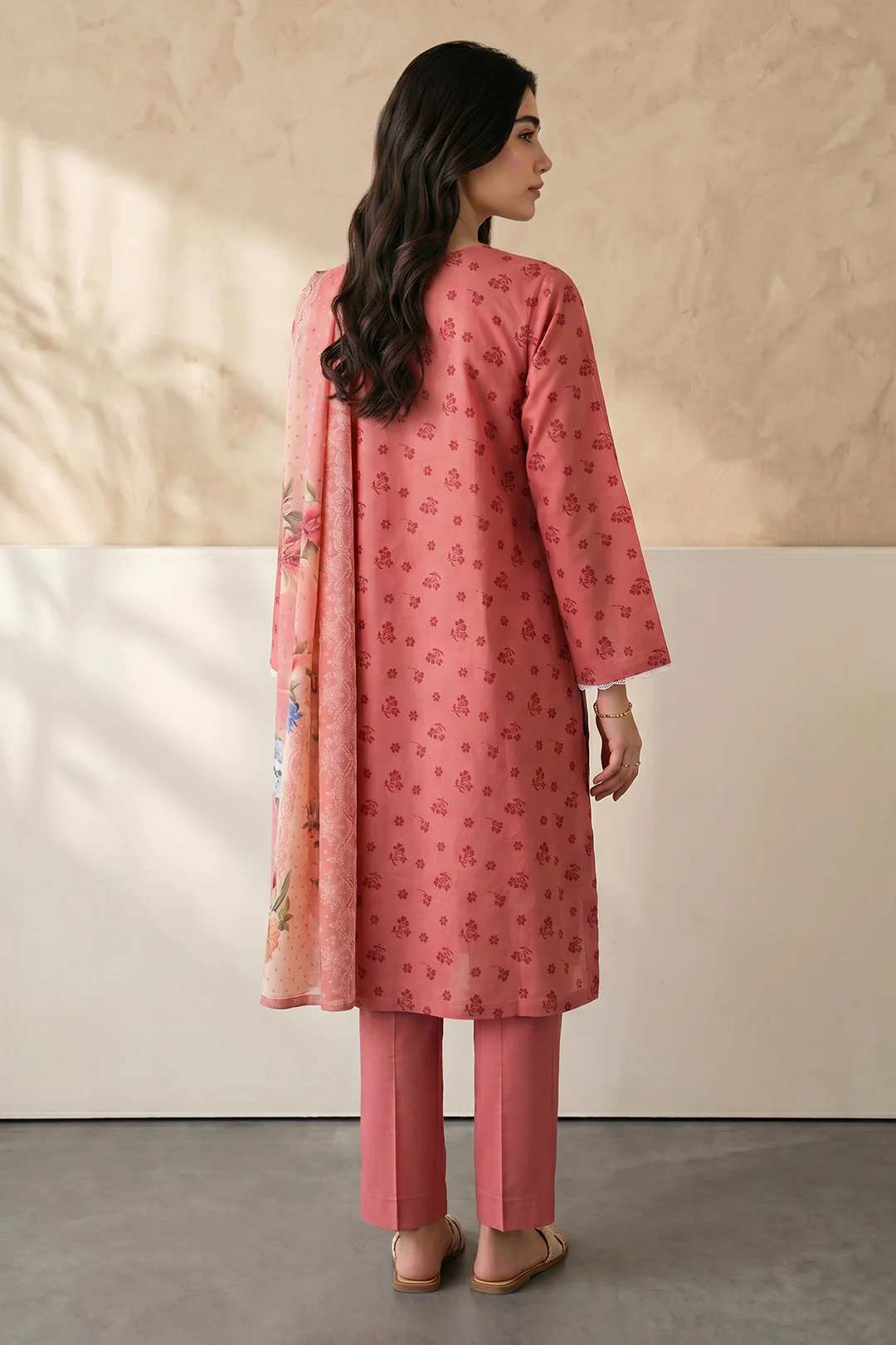 Embroidered Kurta Dupatta Trouser - 2209 - Image 6